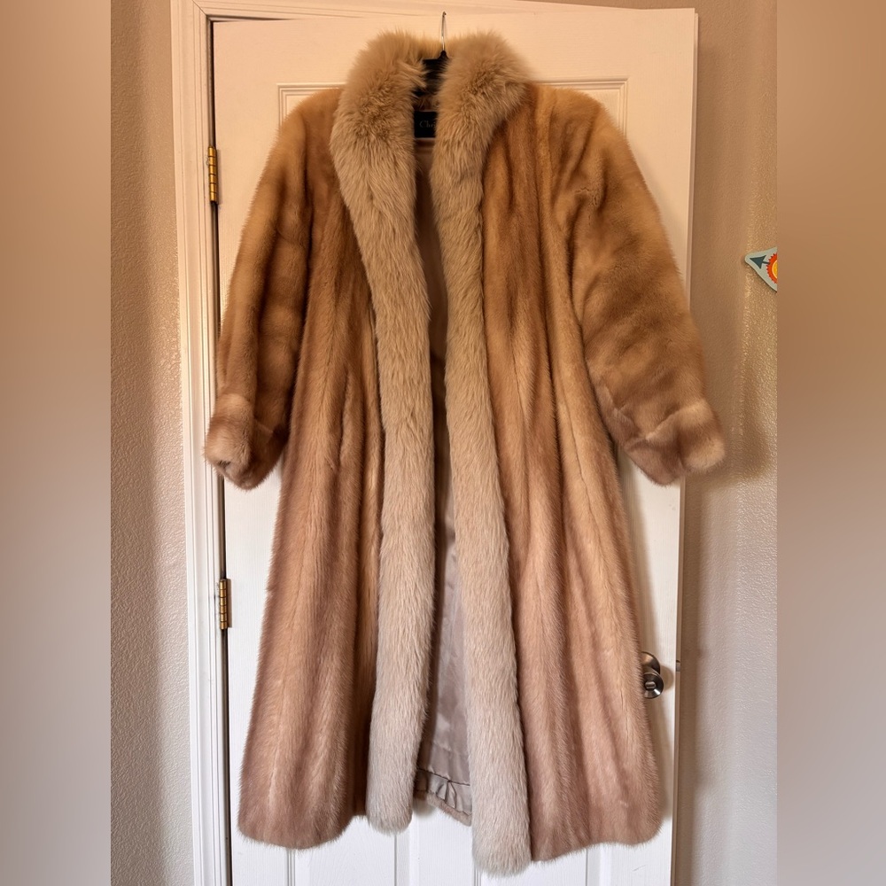 🧥 Vintage Christian Dior Fourrure Mink & Fox Fur Coat 🧥